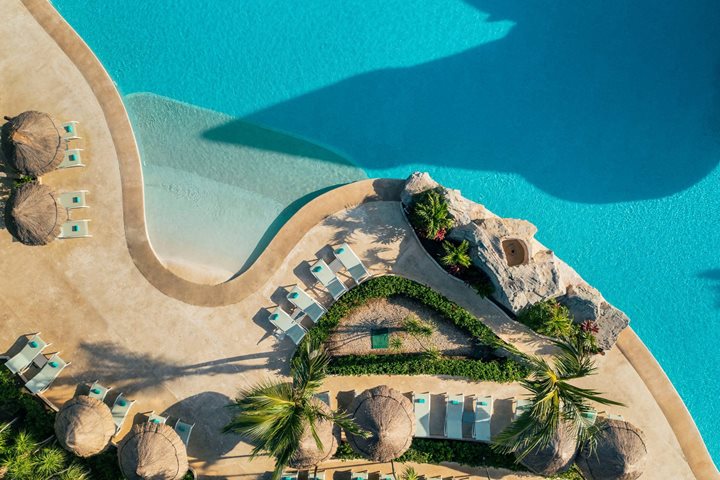 Aerial, Iberostar Selection Paraiso Lindo, Riviera Maya