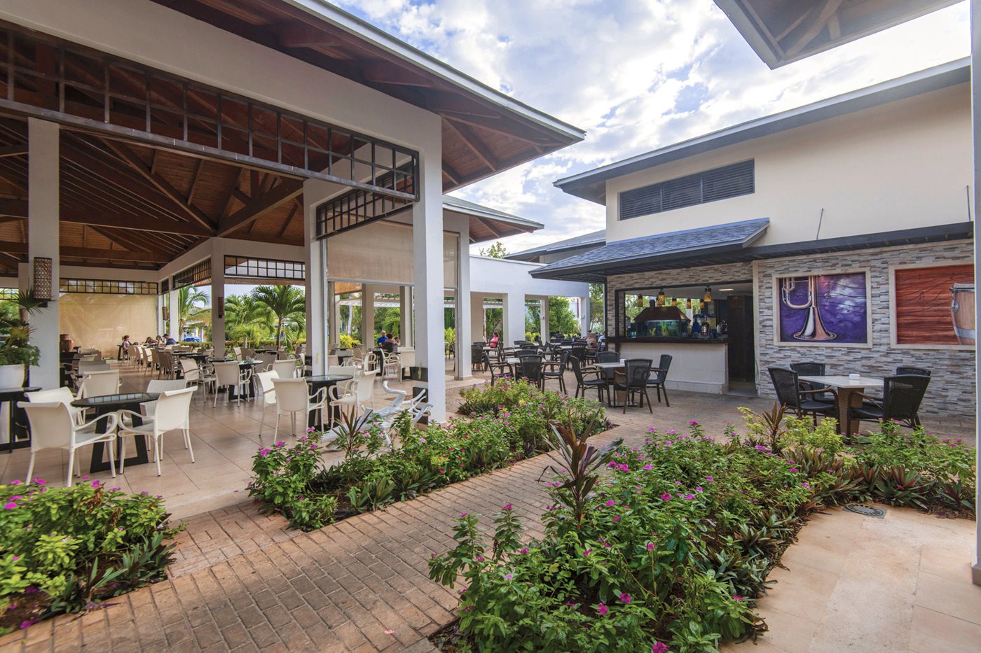Terrasse, Hotel Playa Paraiso, Cayo Coco