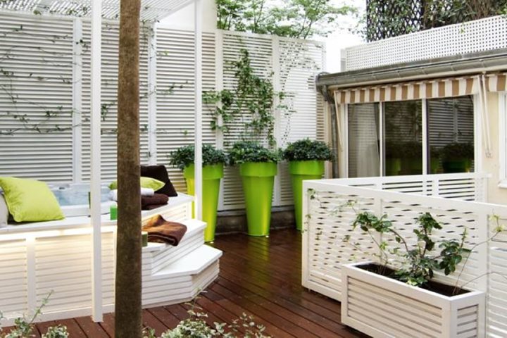 Terrace with hot tub, Le Mathurin Hotel & Spa, Paris