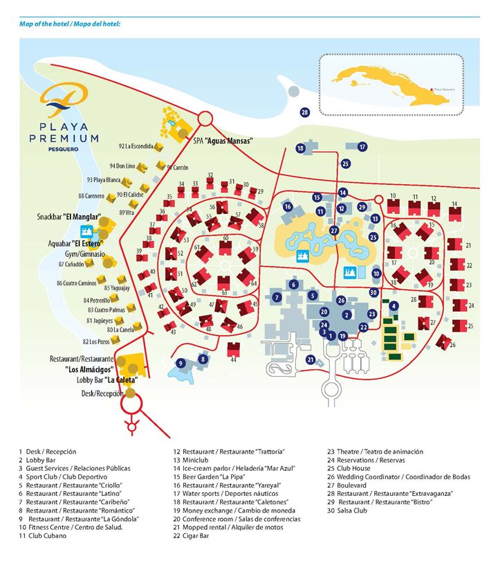 Hotel Playa Pesquero Premium Service - Hotel plan