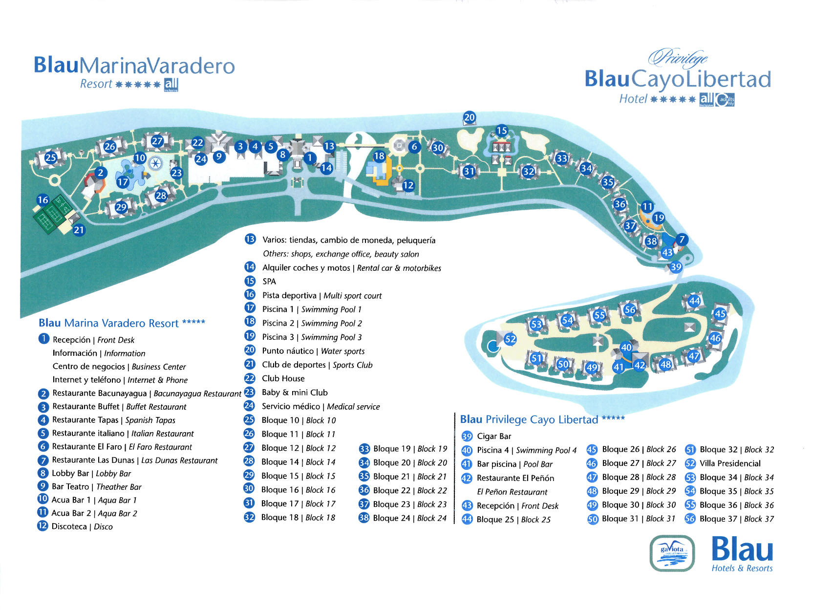 varadero hotel map