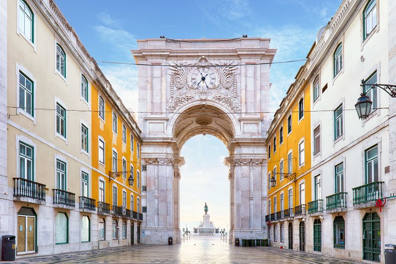 Lisbonne Place du Commerce Portugal