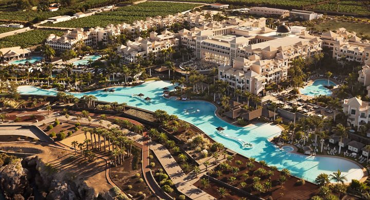 Aerial view, Gran Meliá Palasio de Isora, Tenerife