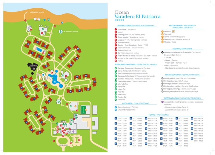 Ocean Varadero El Patriarca Map Valentin El Patriarca Varadero   Varadero | Transat