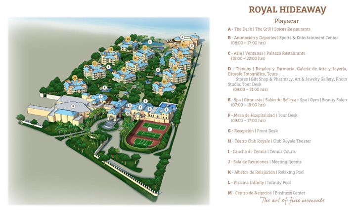 Royal Hideaway Playacar - Hotel plan