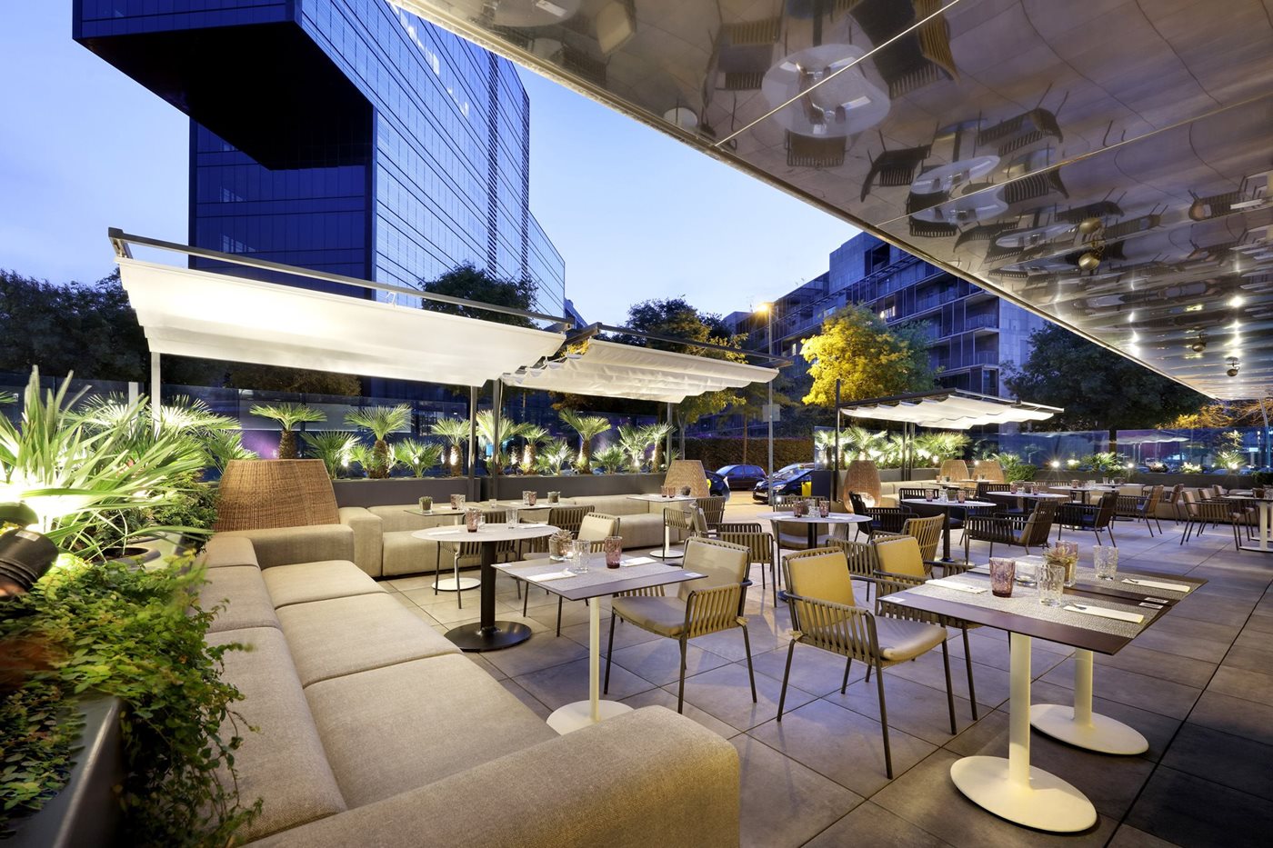 Terrace - Merkado Restaurant, Meliá Barcelona Sky