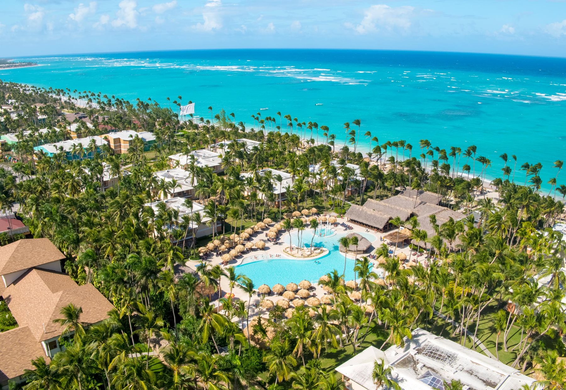 Vue aérienne de la piscine Barahona, Grand Palladium Palace Resort Spa & Casino, Punta Cana