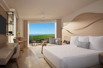 Suite Junior Allure vue lagune très grand lit, Breathless Cancun Soul Resort and Spa