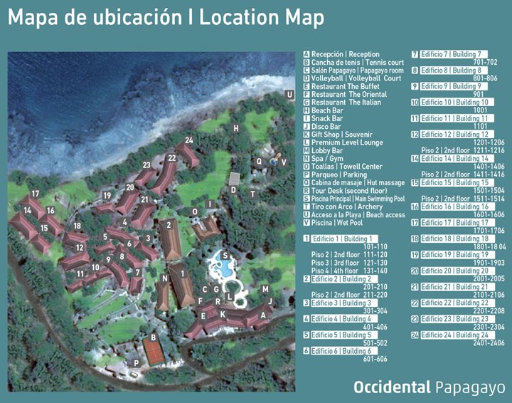 Occidental Papagayo - Hotel plan