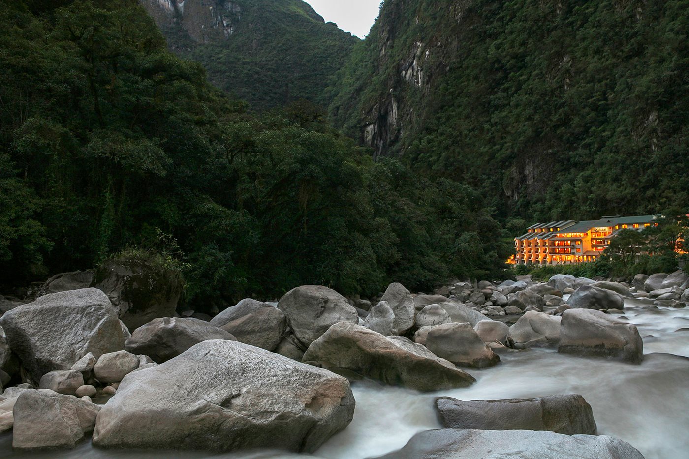 Aerial, SUMAQ Machu Picchu, Aguas Calientes