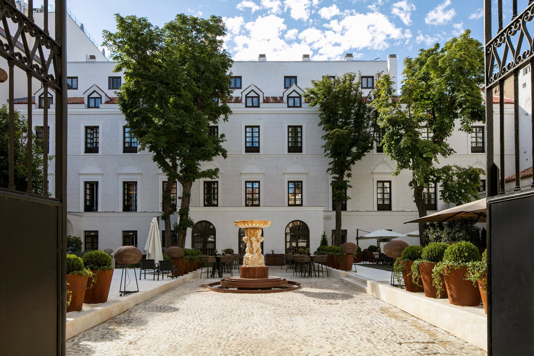 Jardins de l'hôtel, Palacio de Los Duques Gran Meliá, Madrid