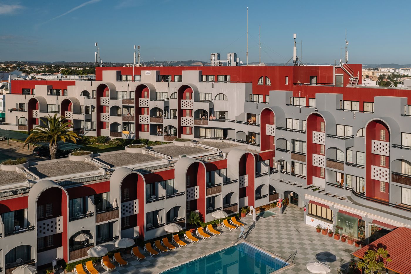 Vue aérienne, Muthu Oura Praia, Faro
