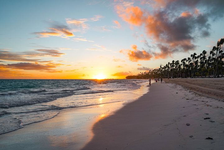 Plage au coucher du soleil, Occidental Punta Cana