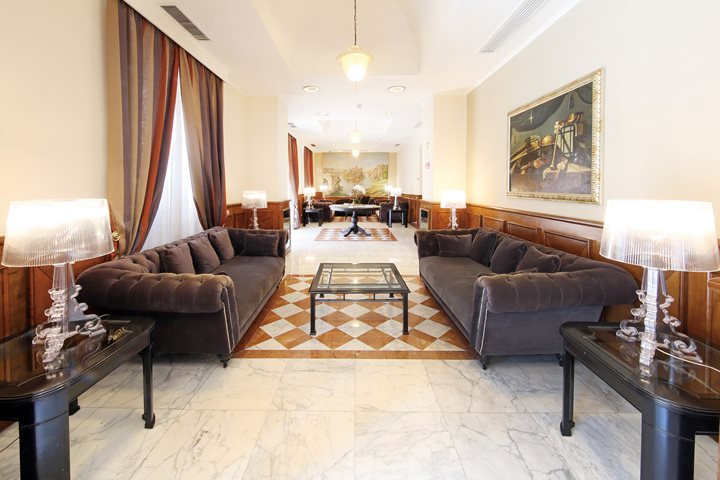 Hall, Hotel Traiano, Rome