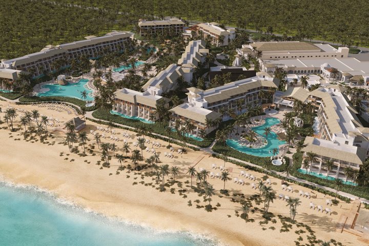 Aerial, Dreams Playa Esmeralda Resort & Spa, Miches