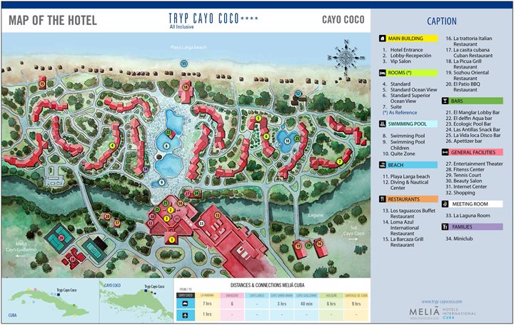 Tryp Cayo Coco - Plan de l'hôtel
