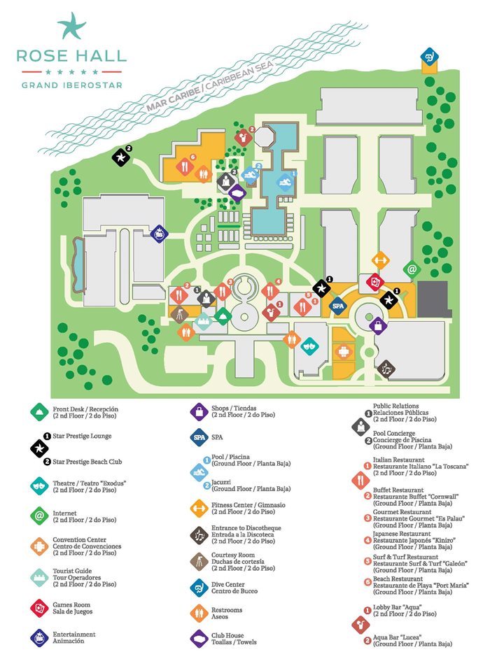 JOIA Rose Hall by Iberostar - Plan de l'hôtel
