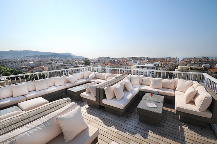 Rooftop Terrace, Splendid Hôtel & Spa, Nice