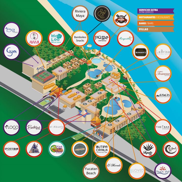 Catalonia Riviera Maya - Hotel plan