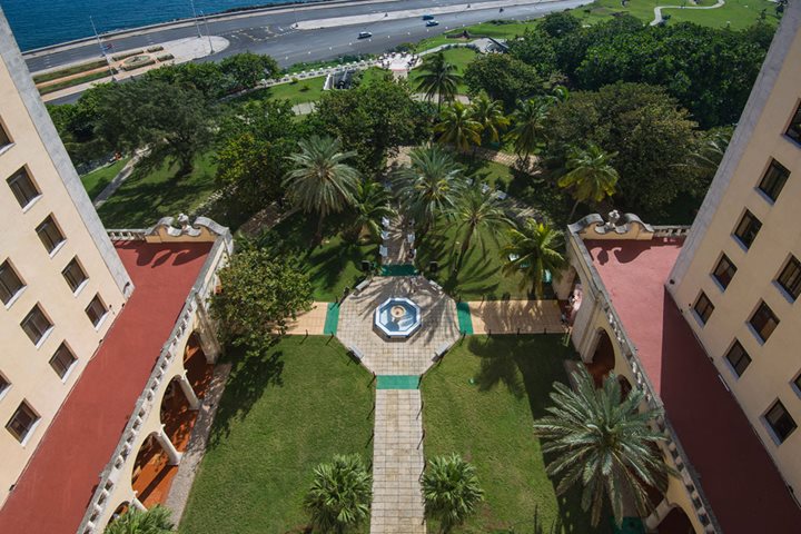 Vue aérienne, Hôtel Nacional, La Havane
