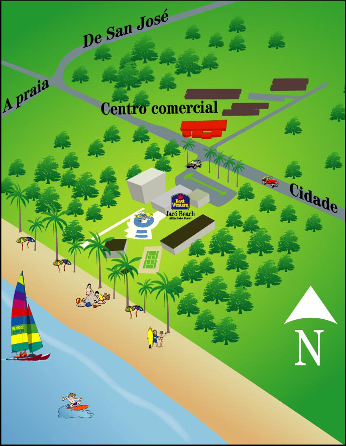 Best Western Jaco Beach Resort - Plan de l'hôtel