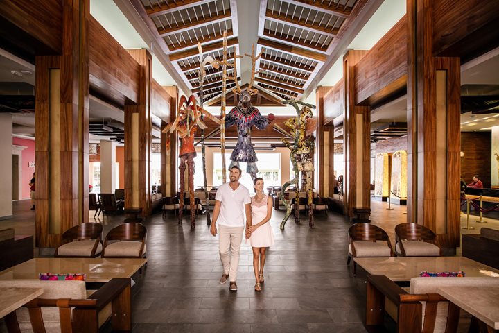 Hall de l'hôtel, Barceló Maya Beach, Riviera Maya