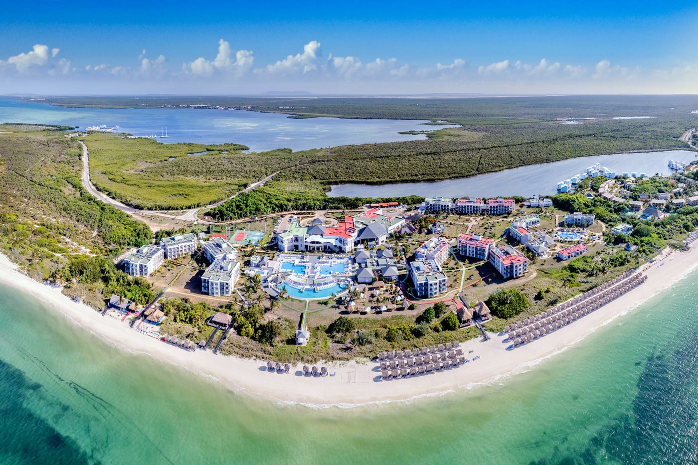 Vue aérienne, Meliá Costa Rey, Cayo Coco