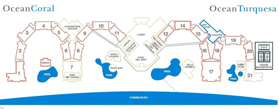 Ocean Coral & Turquesa El Beso