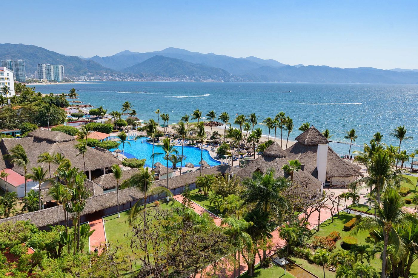 Vue aérienne, Meliá Puerto Vallarta