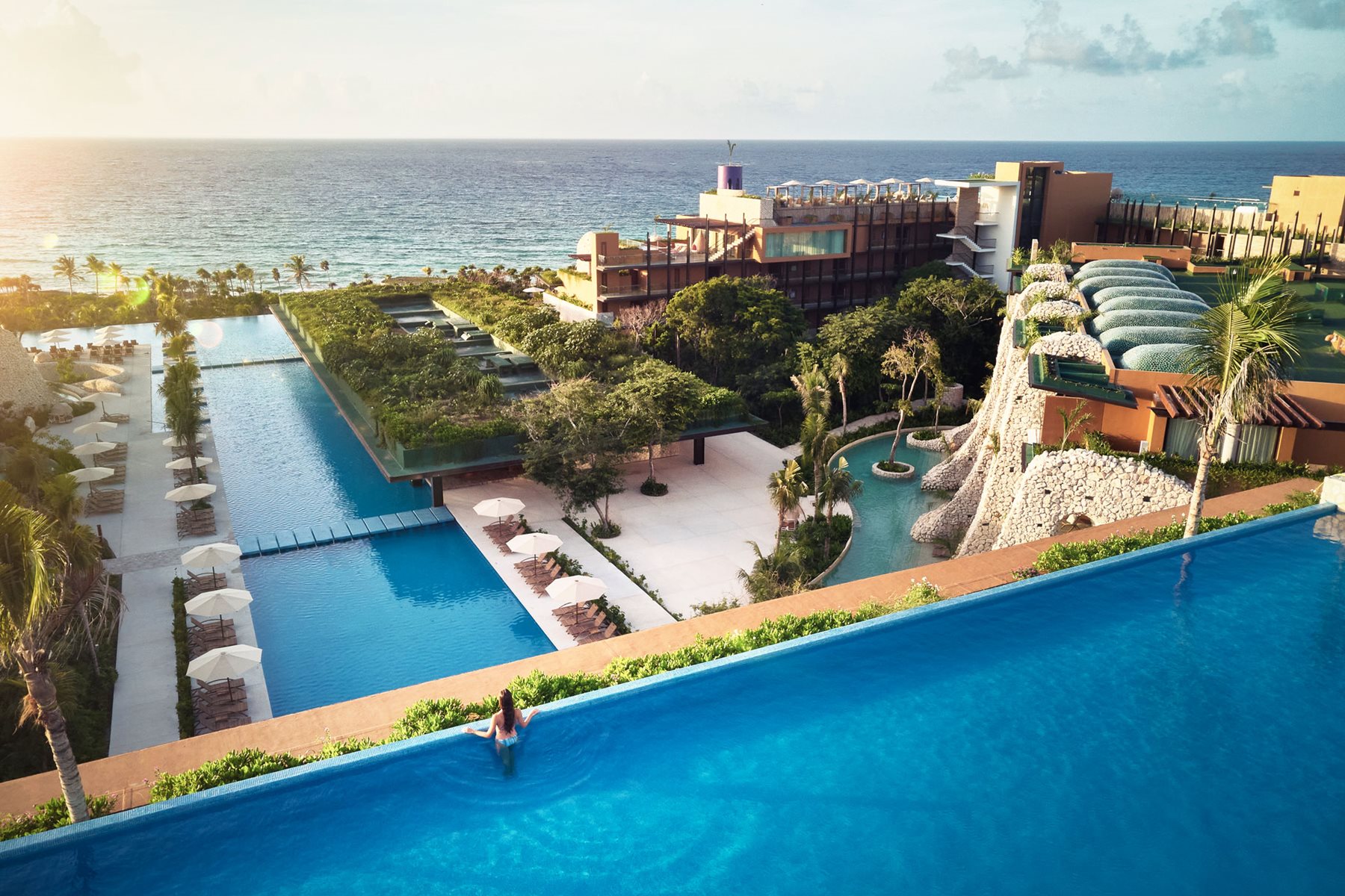 Aerial, Hotel Xcaret Arte, Riviera Maya