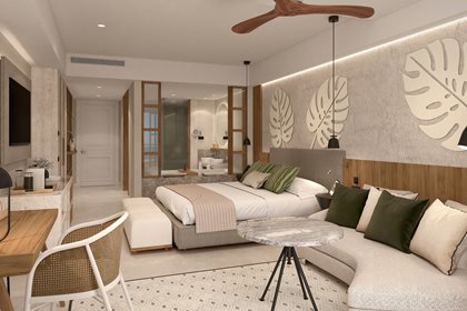 Suite Junior vue tropicale très grand lit, Secrets Playa Esmeralda Resort & Spa