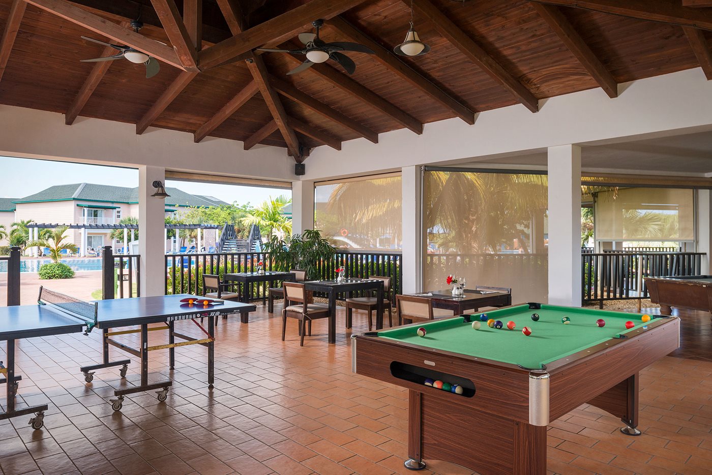Ping pong and pool table, Valentin El Patriarca Varadero