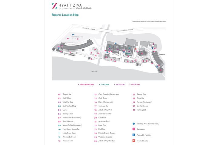 Hyatt Ziva Puerto Vallarta - Hotel plan