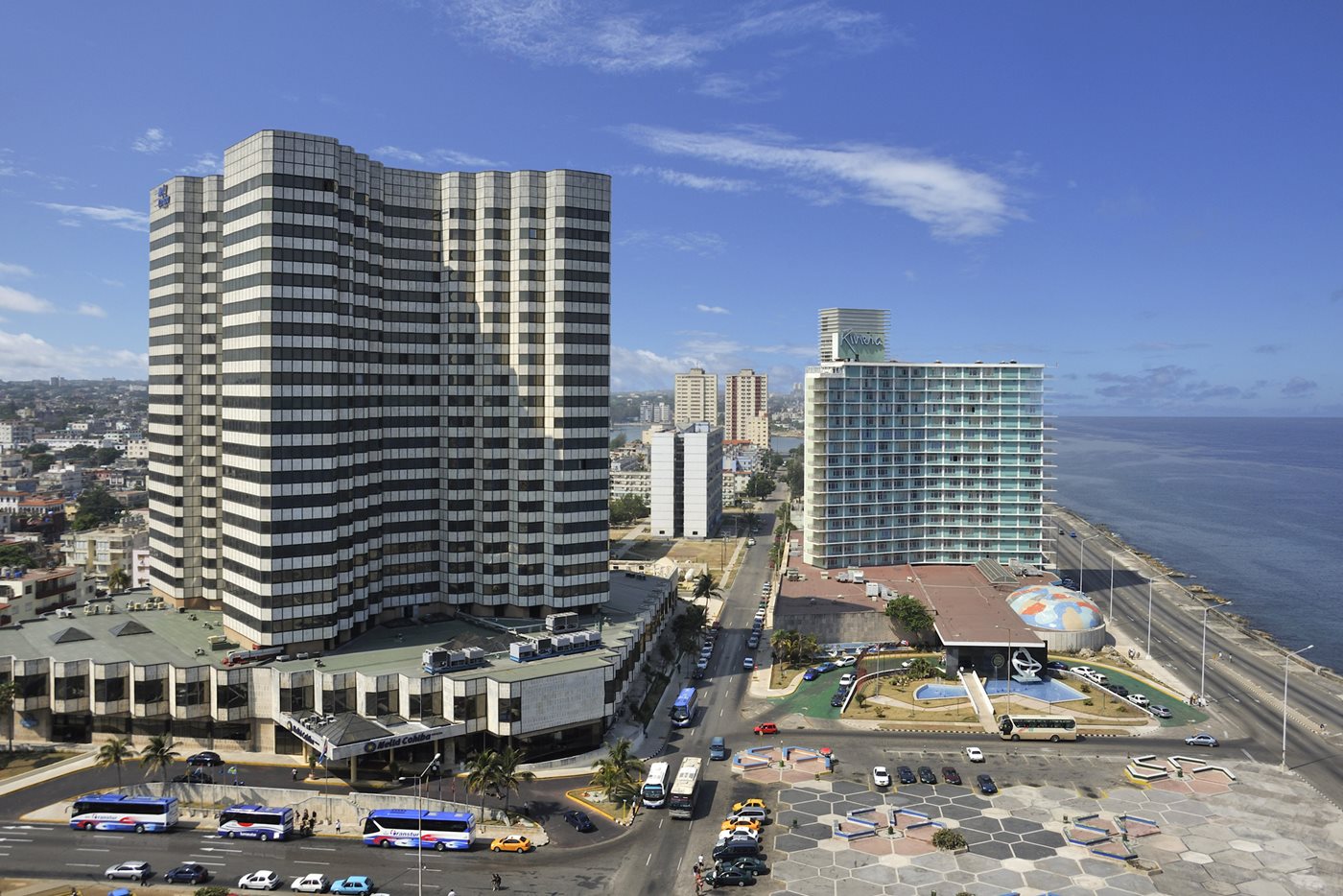 Vue aérienne, Meliá Cohiba, La Havane