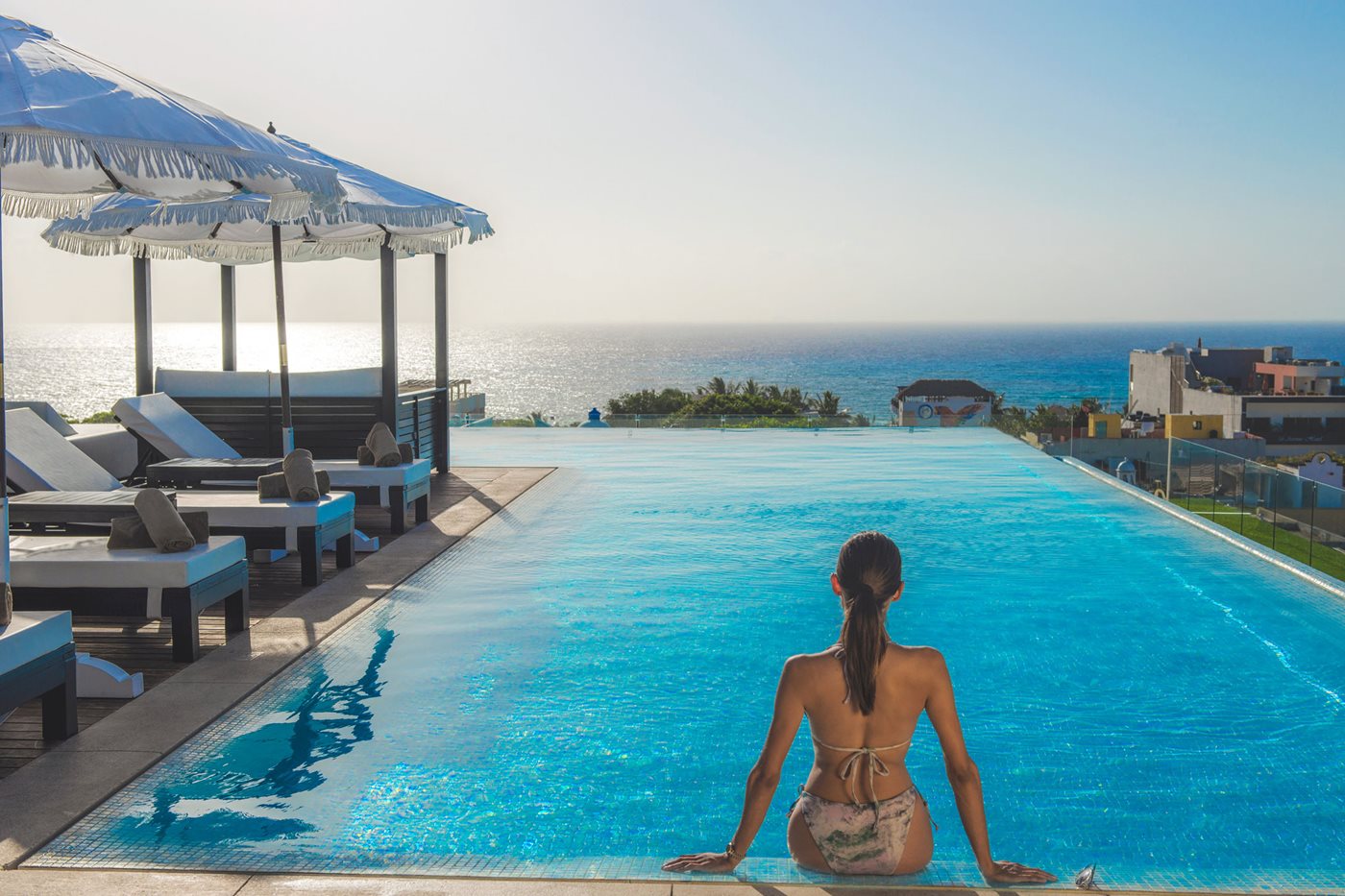 Piscine sur le toit, The Fives Downtown Hotel & Residences, Riviera Maya
